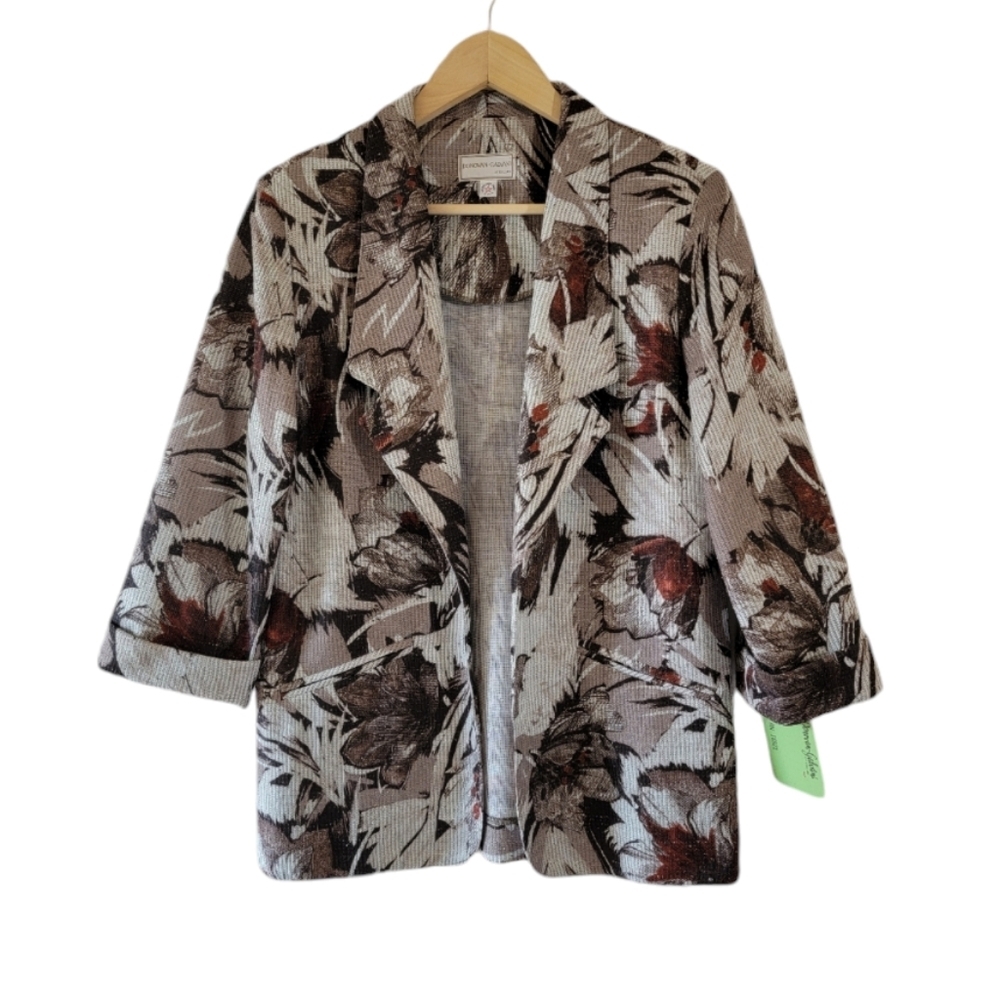 New Vtg Donovan Galvani Dallas Floral Fall Jacket Sz 10 Cottagecore Southwestern